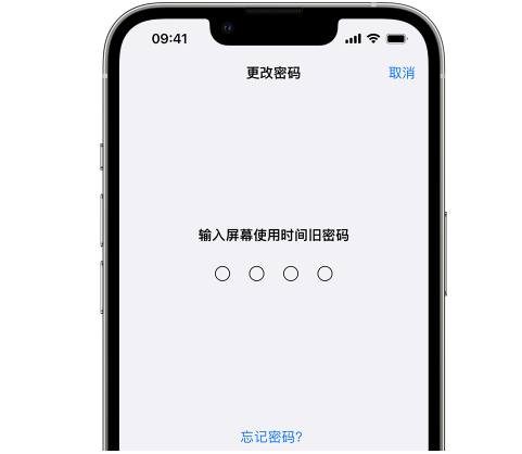 剑阁iPhone屏幕维修分享iPhone屏幕使用时间密码忘记了怎么办 