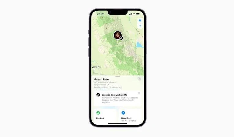 剑阁苹果14维修分享iPhone14系列中 FindMy功能通过卫星分享位置方法教程 