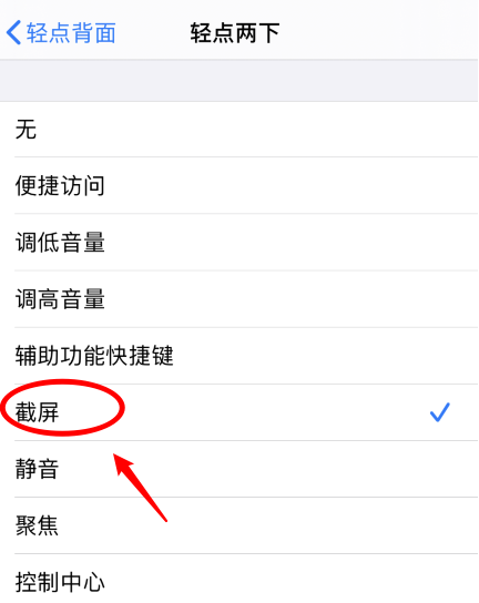 剑阁苹果手机维修分享iPhone12如何启用双击截屏 